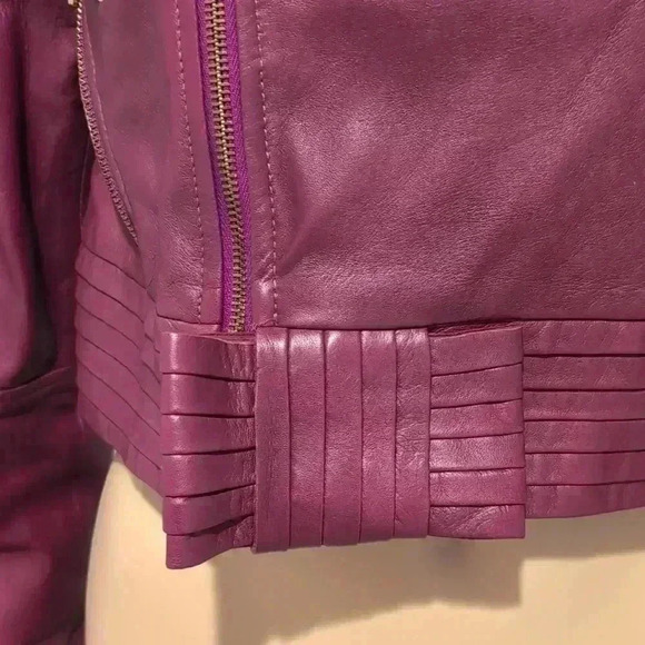 Red Valentino cropped leather jacket - Picture 7 of 17